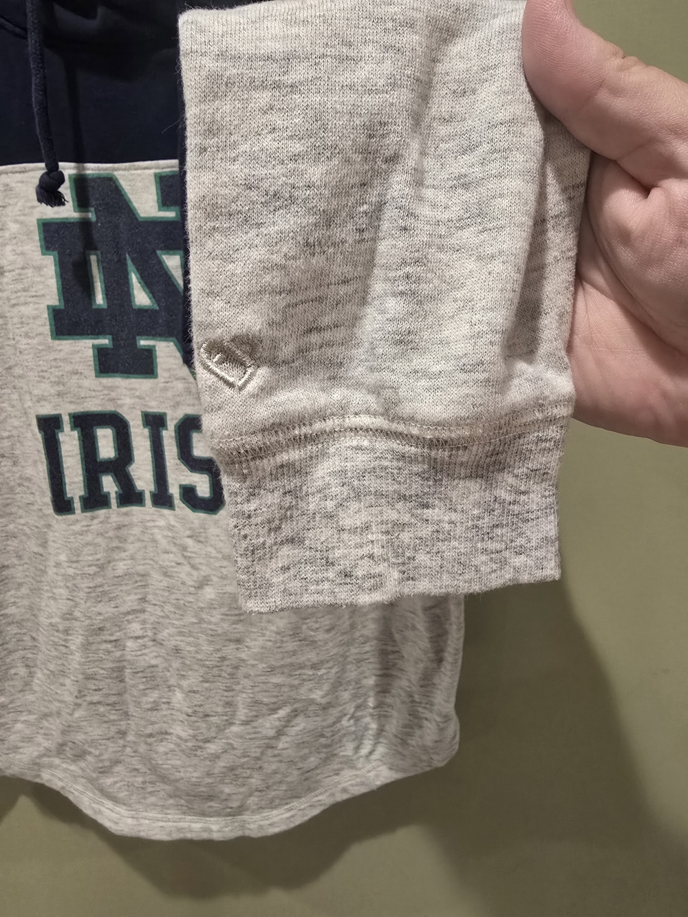 Colosseum Heathered Gray/Navy Notre Dame Fighting Irish Taylor Colorbloc - Picture 6 of 11